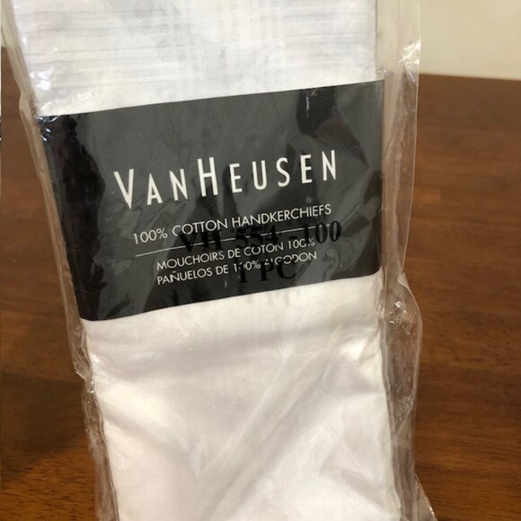 Van Heusen Men’s Fine Cotton Handkerchiefs Pack Of 6 NWT. - Picture 2 of 6